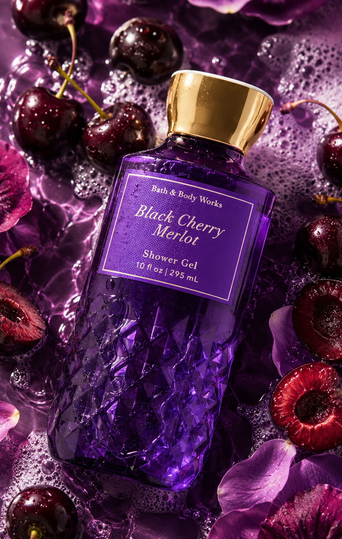شاور ژل بس اند بادی ورکز Black Cherry Merlot